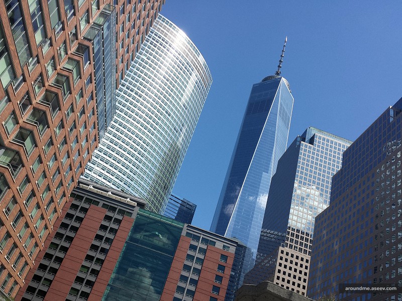 One World Trade Center Among Other Buildings
