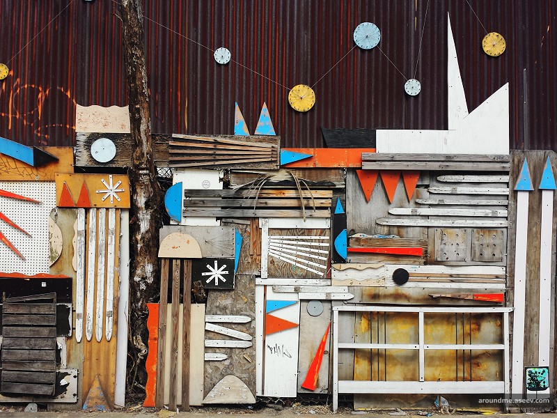 Artsy Wall, Crown Heights, Brooklyn