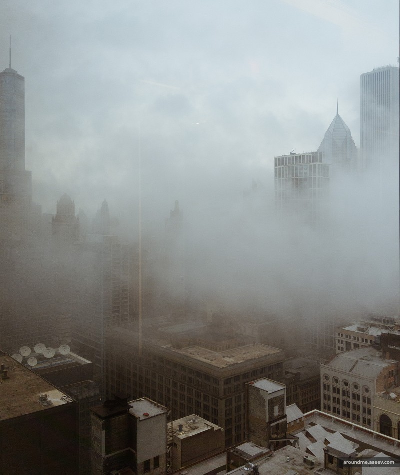 Low Clouds Over Gloomy Chicago
